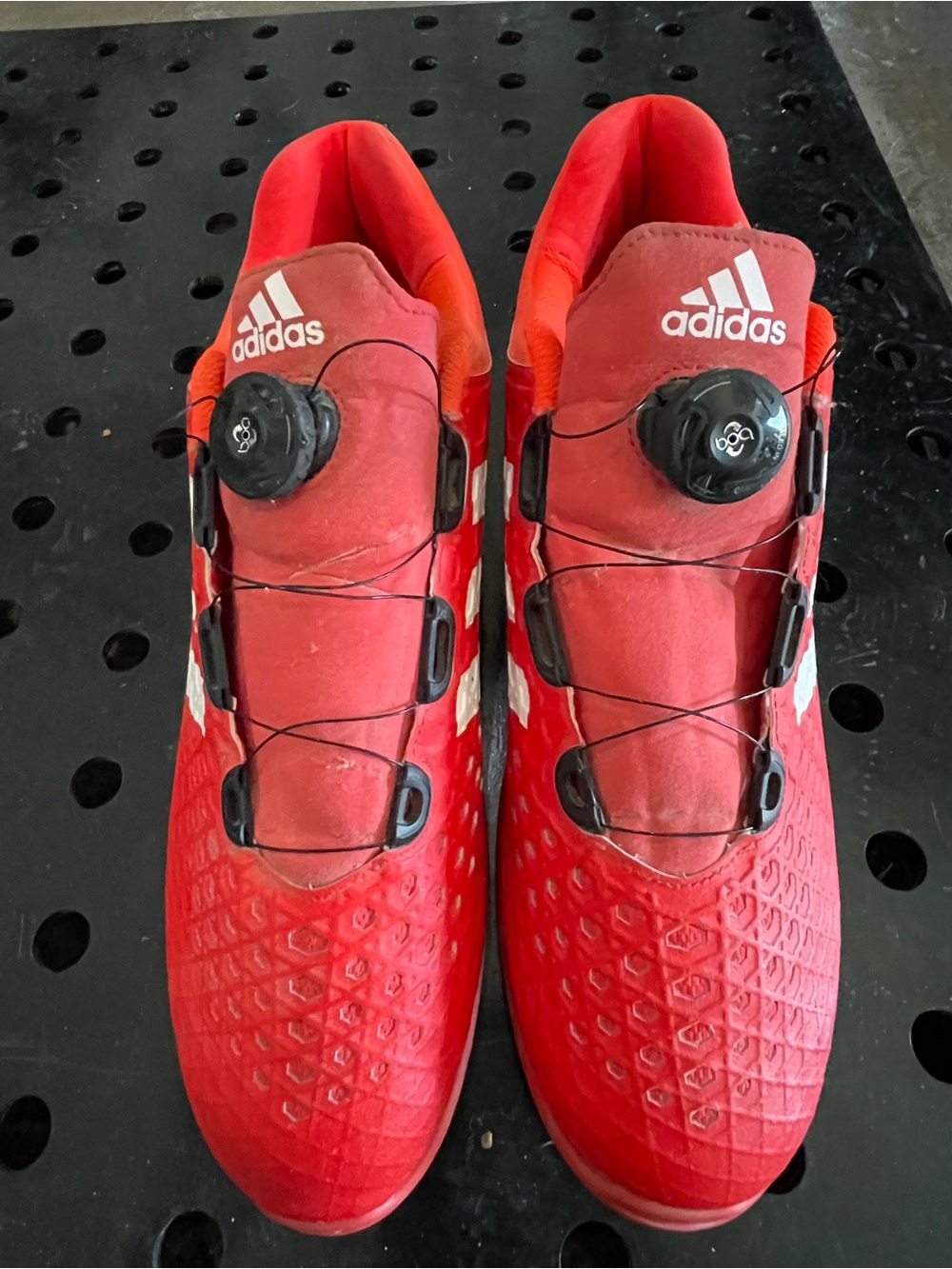 Adidas Men’s Leistung Weightlifting Training Shoes Red Size 13 - Picture 3 of 8